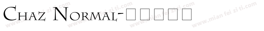 Chaz Normal字体转换